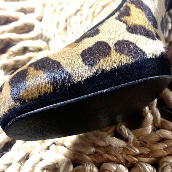 Stuart Weitzman‎ 7M Leopard Calf Hair Stiletto Animal tan black Platform - Picture 13 of 14
